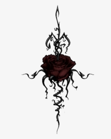 Rose With Thorns Tattoo, HD Png Download, Transparent PNG
