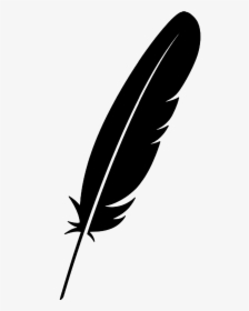 Feather Silhouette Sticker Free Picture - Feather Pen Vector Png, Transparent Png, Transparent PNG