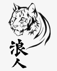 Tattoo Of Tiger, HD Png Download, Transparent PNG