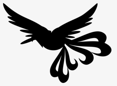 Butterfly,visual Arts,feather - Phoenix Silhouette Png, Transparent Png, Transparent PNG