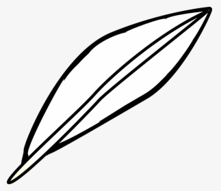 Feather, Bird, Lightweight, Simple, Animal, Wing - Outline Of A Feather, HD Png Download, Transparent PNG