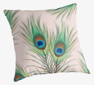 Free Single Peacock Feathers Png - Cushion, Transparent Png, Transparent PNG