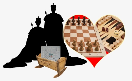 King Chess And Queen Backy With Their Little Prince - Silhouette Seniors King And Queen Clipart, HD Png Download, Transparent PNG
