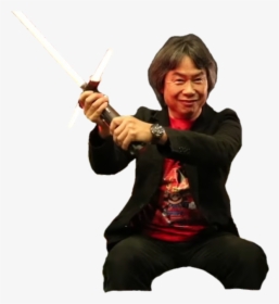 Transparent Miyamoto Png - Shigeru Miyamoto Lightsaber, Png Download, Transparent PNG
