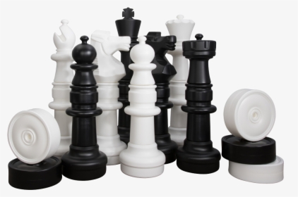 Black And White Chess Pieces Transparent Png, Png Download, Transparent PNG