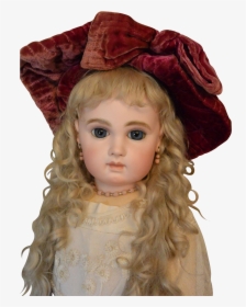 Wonderful Vintage Velvet Hat For Antique Doll - Doll, HD Png Download, Transparent PNG