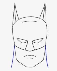 How To Draw Batman S Face - Cartoon, HD Png Download, Transparent PNG