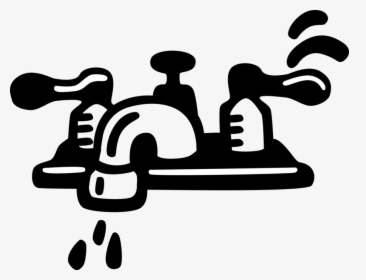 Vector Illustration Of Dripping Water Tap Sink Faucet, HD Png Download, Transparent PNG