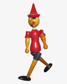 Vintage Wooden Pinocchio Doll - Wooden Pinocchio Doll Transparent, HD Png Download, Transparent PNG