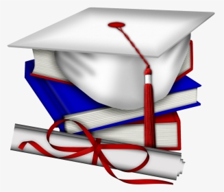 Transparent Joy Clipart - Blue And White Graduation Cap, HD Png Download, Transparent PNG