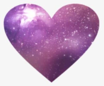 #purple #heart #galaxy #hearts #cute #pink 💕 - Purple Galaxy Hearts, HD Png Download, Transparent PNG