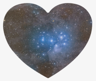 Space And Galaxy Heart-shaped Mousepad - Heart, HD Png Download, Transparent PNG