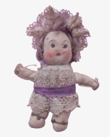 Tiny Stockinette Doll Painted Face C1915 - Doll, HD Png Download, Transparent PNG