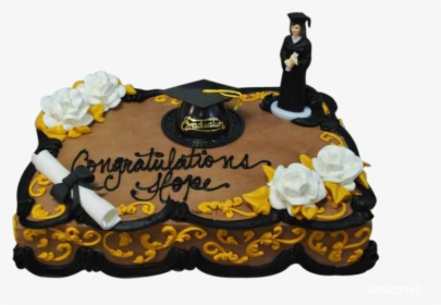Birthday Cake With Graduation Cap, HD Png Download, Transparent PNG