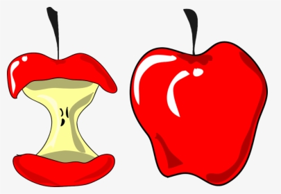 Download Apples Jokingart Com - Apple Eaten Clip Art, HD Png Download, Transparent PNG
