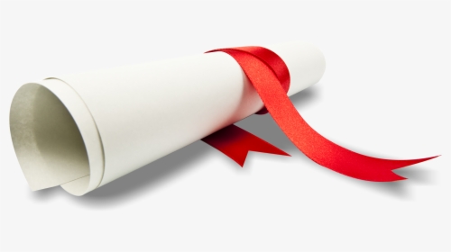 Graduation Diploma Png , Png Download - Paper Roll With Ribbon, Transparent Png, Transparent PNG