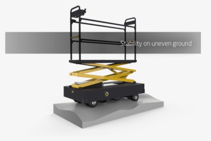 Qii-lift Bos Scissor Lift Stability On Uneven Ground - Shelf, HD Png Download, Transparent PNG