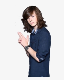 Twd, The Walking Dead, And Chandler Riggs Image - Carl Walking Dead 2017, HD Png Download, Transparent PNG