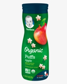 Organic Apple Puffs - Gerber Organic Puffs Apple, HD Png Download, Transparent PNG