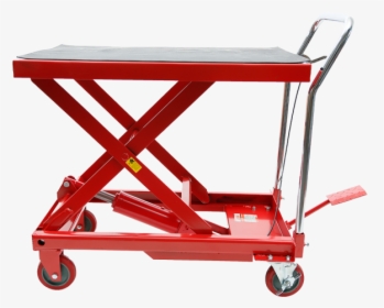 Red Label Workshop Trolley Scissor Lift 300kg Economy - Industrial Trolley Png, Transparent Png, Transparent PNG