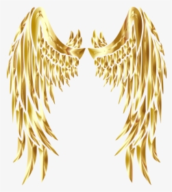 Gold Wings Png - Gold Angel Wings Clip Art, Transparent Png, Transparent PNG