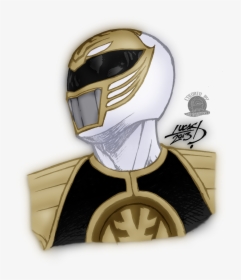 Transparent White Ranger Png - White Power Ranger Drawing, Png Download, Transparent PNG