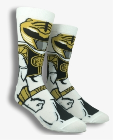 Power Rangers White Ranger 360 Socks   Class - Sock, HD Png Download, Transparent PNG