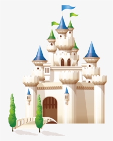 #mq #blue #castle #cartoon #building #fantasy - Free Castle Illustration Vector, HD Png Download, Transparent PNG