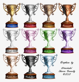 Poetrysoup Trophies By & Copyrighted To Artsieladie - Trophy, HD Png Download, Transparent PNG