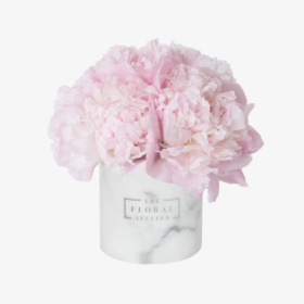 Pink Peony Luxe Marble Vase - Vase Flower Pink Png, Transparent Png, Transparent PNG