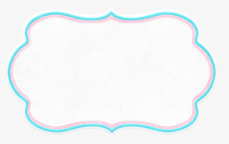 Art Material System Writing Border Cloud Clipart - Pink And Blue Border Clipart, HD Png Download, Transparent PNG
