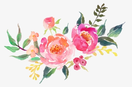 Transparent Background Watercolor Flowers, HD Png Download, Transparent PNG
