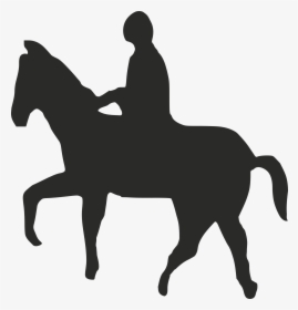 Horse Equestrian English Riding Equine Therapy Rein - Man Riding Horse Clipart, HD Png Download, Transparent PNG