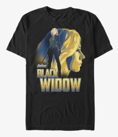 Black Widow Avengers Infinity War T-shirt - Infinity War Black Widow T Shirt, HD Png Download, Transparent PNG