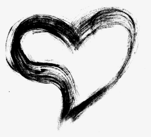 Hearts Png Black And White, Transparent Png, Transparent PNG