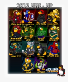 Club Penguin Marvel, HD Png Download, Transparent PNG