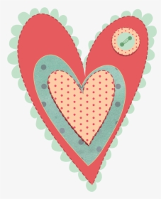 Free Shabby Chic Clipart Â€“ Png Valentines Day Heart - Scrapbook Heart Png, Transparent Png, Transparent PNG