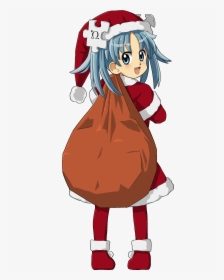 Wikipe-tan In Santa Costume - Cartoon, HD Png Download, Transparent PNG