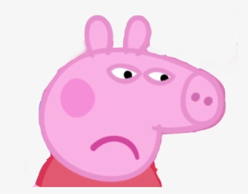 Peppa Pig Png Sad - Sad Peppa Pig, Transparent Png, Transparent PNG