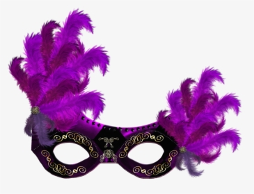 Carnival Mask Png Pic - Mask With Feathers Png, Transparent Png, Transparent PNG
