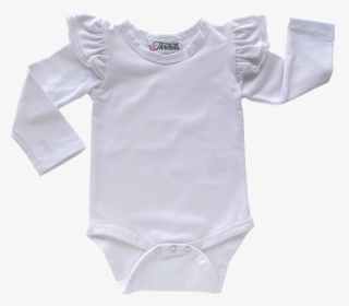 This White Flutter Bodysuit / Onesie Pairs Wonderfully - Sleeve, HD Png Download, Transparent PNG
