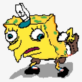 Mocking Spongebob - Mocking Spongebob Pixel Art, HD Png Download, Transparent PNG