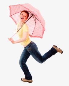 Juggerknot Theater Has Wynwood Stories - Girl With Umbrella Pose, HD Png Download, Transparent PNG