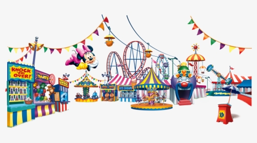 Royalty Free Stock Amusement Clipart Recreational Park - Mickey Mouse Amusement Park, HD Png Download, Transparent PNG