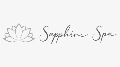Sapphire Spa Logo & Lotus - Calligraphy, HD Png Download, Transparent PNG