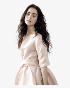 Lily Collins Stella Magazine, HD Png Download, Transparent PNG