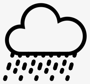 Raindrop Clipart Moisture - Cloud With Lightning Icon, HD Png Download, Transparent PNG