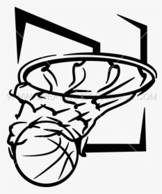 Clip Art Basketball Court Clipart Black And White, HD Png Download, Transparent PNG