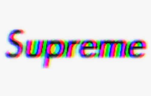 #supreme #glitch #effect #tumblr #aesthetic #sticker - Parallel, HD Png Download, Transparent PNG