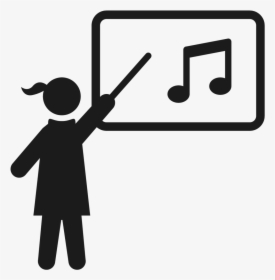 Transparent Basketball Clipart Black And White Png - Music Teacher Icon Png, Png Download, Transparent PNG